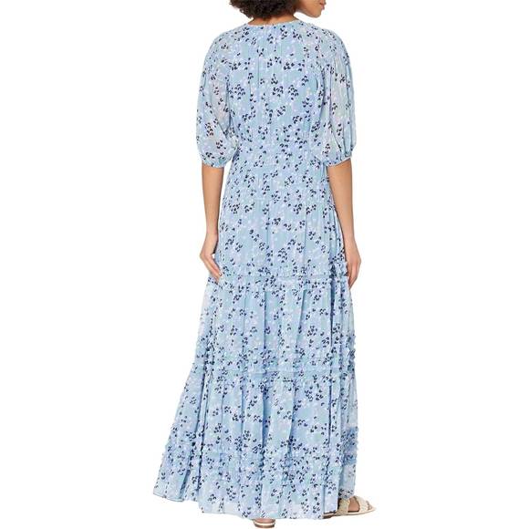 NEW TED BAKER blakeli maxi dress in light blue heart print - Picture 2 of 3